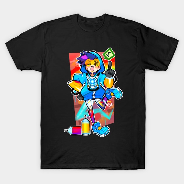 Cute Graffiti Tracer T-Shirt by REDZtheARTIST